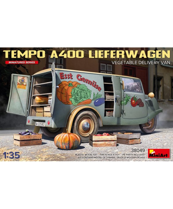 MiniArt modelis Tempo A400Lieferwagen. Vegetable delivery van. 1/35