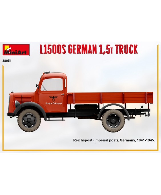 MiniArt modelis L1500S German 1,5t Truck 1/35 MiniArt modelis L1500S German 1,5t Truck 1/35