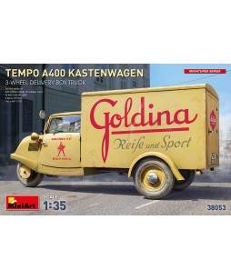 MiniArt modelis Tempo A400 Kastenwagen 3-Wheel Delivery Box Truck 1/35