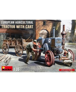 MiniArt modelis EUROPEAN AGRICULTURAL TRACTOR WITH CART 1/35