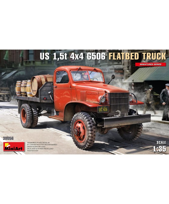 MiniArt modelis US 1.5t 4x4 G506 flatbed truck 1/35