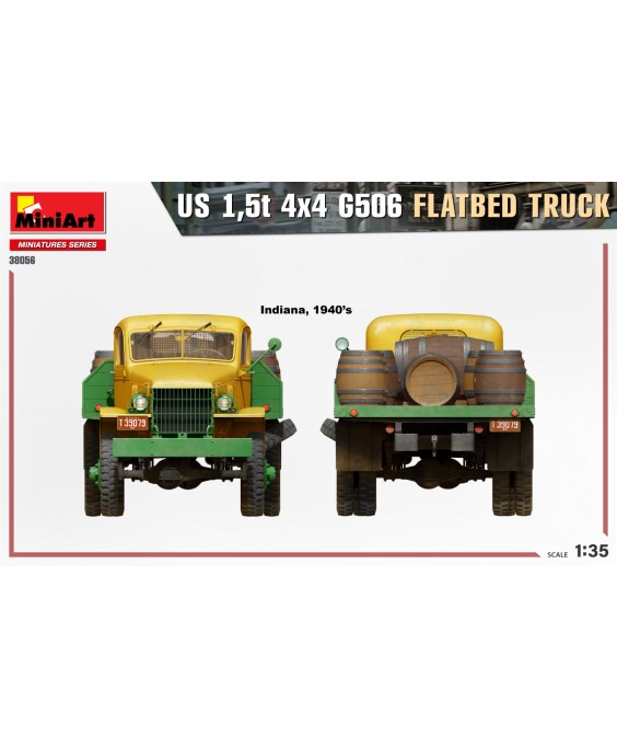 MiniArt modelis US 1.5t 4x4 G506 flatbed truck 1/35