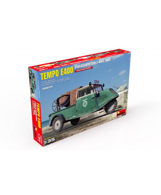 MiniArt modelis Tempo E400 Stahlblechpritsche 3- wheel truck 1/35