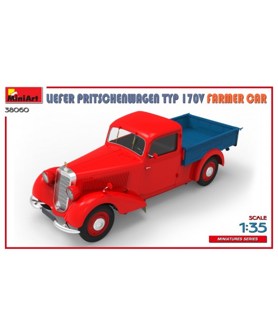 MiniArt modelis LIEFER PRITSCHENWAGEN TYP 170V FARMER CAR 1/35