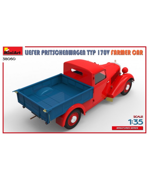 MiniArt modelis LIEFER PRITSCHENWAGEN TYP 170V FARMER CAR 1/35