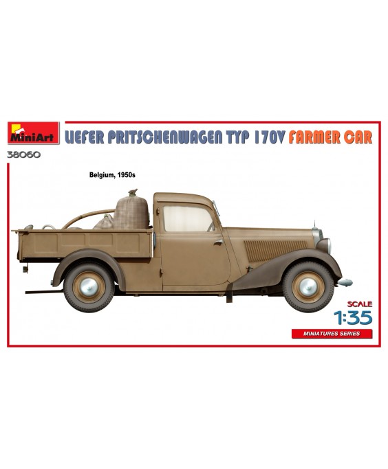 MiniArt modelis LIEFER PRITSCHENWAGEN TYP 170V FARMER CAR 1/35
