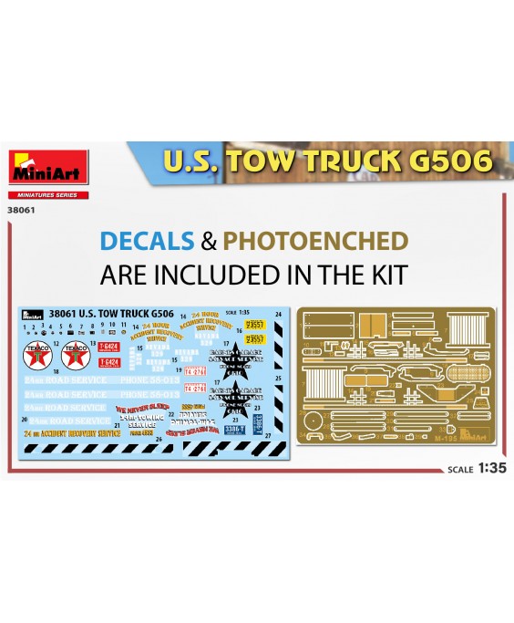 MiniArt modelis U.S. TOW TRUCK G506 1/35