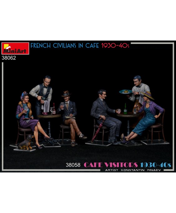 MiniArt FRENCH CIVILIANS IN CAFE 1930-40S 1/35