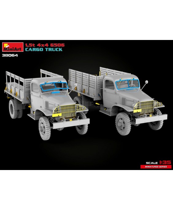 MiniArt modelis 1,5t 4×4 G506 CARGO TRUCK 1/35