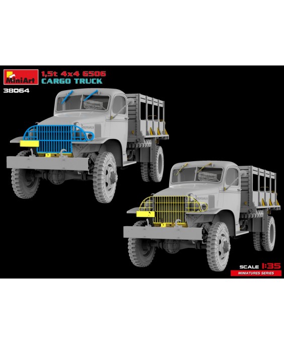 MiniArt modelis 1,5t 4×4 G506 CARGO TRUCK 1/35
