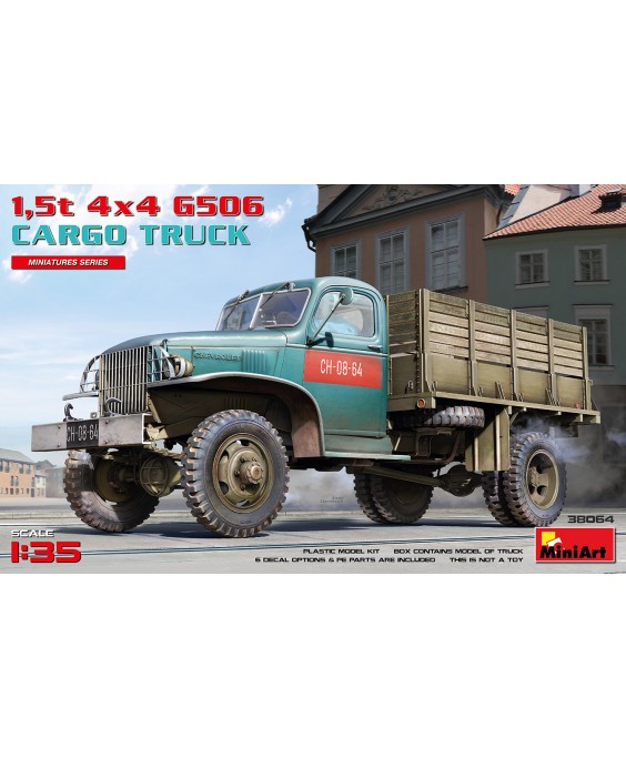 MiniArt modelis 1,5t 4×4 G506 CARGO TRUCK 1/35