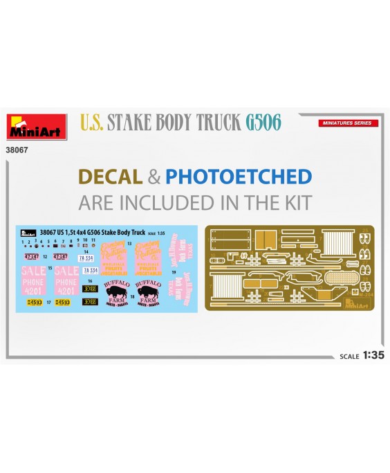 MiniArt U.S. STAKE BODY TRUCK G506 1/35