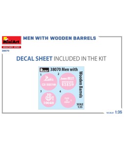 MiniArt MEN WITH WOODEN BARRELS 1/35