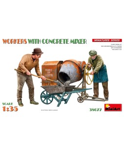 MiniArt WORKERS WITH CONCRETE MIXER 1/35