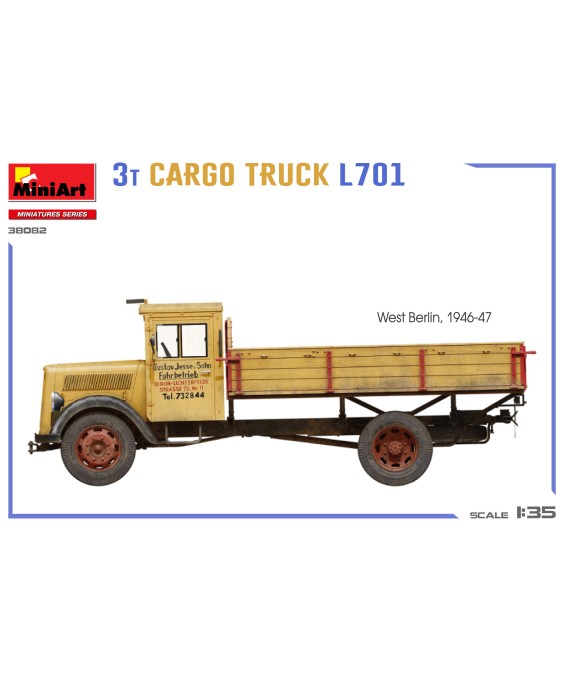 MiniArt 3T CARGO TRUCK L701 1/35