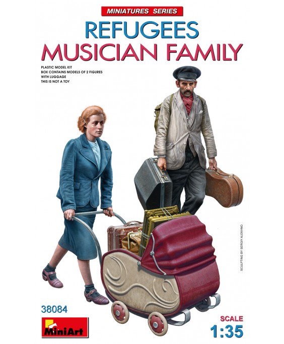 MiniArt REFUGEES. MUSICIAN FAMILY 1/35
