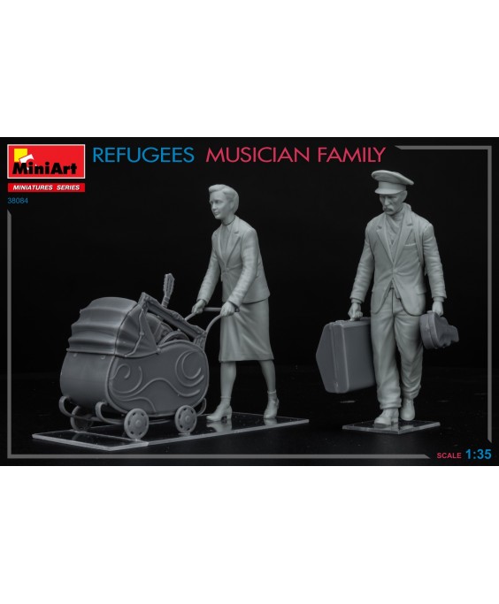 MiniArt REFUGEES. MUSICIAN FAMILY 1/35