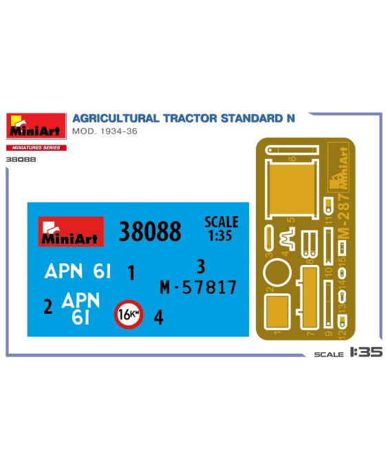 MiniArt AGRICULTURAL TRACTOR STANDARD N MOD. 1934-36 1/35