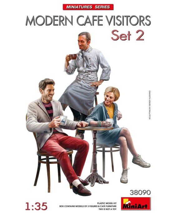 MiniArt MODERN CAFE VISITORS SET 2 1/35