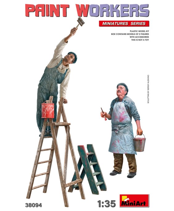 MiniArt PAINT WORKERS WITH ACCESSORIES 1/35