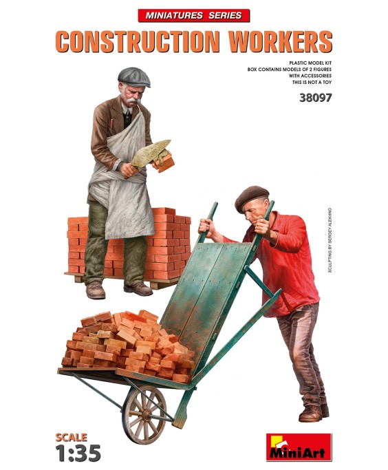 MiniArt CONSTRUCTION WORKERS WITH ACCESSORIES 1/35