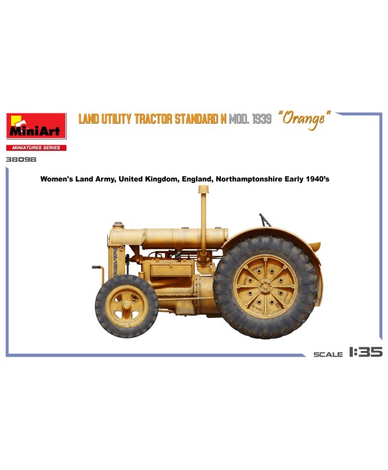 MiniArt LAND UTILITY TRACTOR STANDARD N “Orange” MOD. 1939 1/35