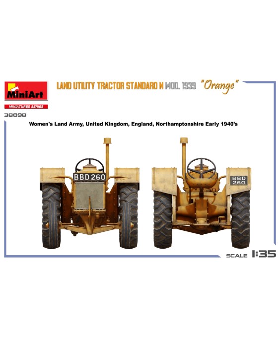 MiniArt LAND UTILITY TRACTOR STANDARD N “Orange” MOD. 1939 1/35