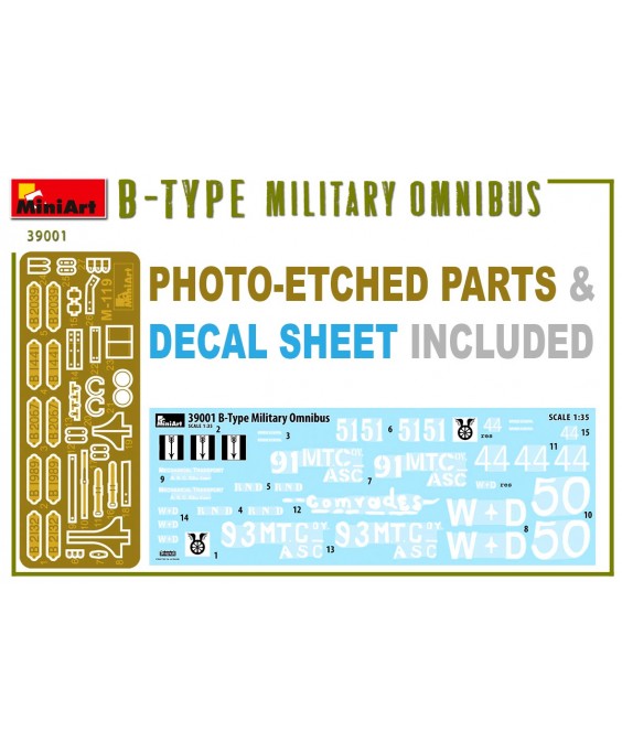 MiniArt modelis B-TYPE MILITARY OMNIBUS 1/35