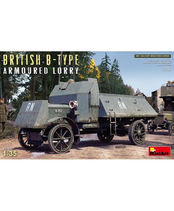 MiniArt modelis BRITISH B-TYPE ARMOURED LORRY 1/35
