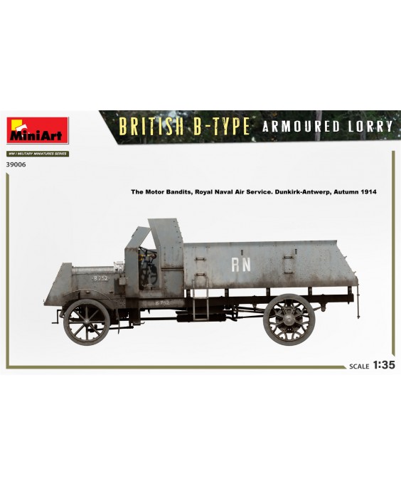 MiniArt modelis BRITISH B-TYPE ARMOURED LORRY 1/35