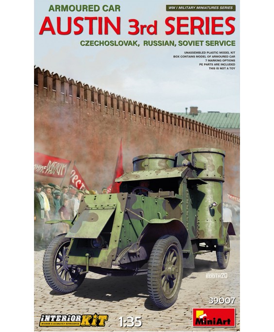 MiniArt modelis  Austin Armoured Car 3rd Series: Czechoslovak,  Russian, Soviet Service. Interior Kit 1/35