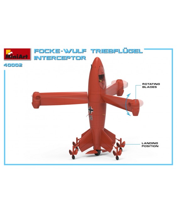 MiniArt modelis Focke-Wulf Triebflugel Interceptor 1/35