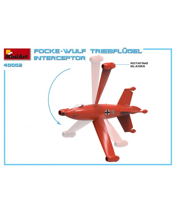 MiniArt modelis Focke-Wulf Triebflugel Interceptor 1/35