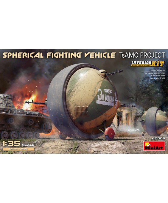 MiniArt SPHERICAL FIGHTING VEHICLE. TsAMO PROJECT. INTERIOR KIT 1/35