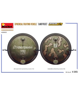 MiniArt SPHERICAL FIGHTING VEHICLE. TsAMO PROJECT. INTERIOR KIT 1/35