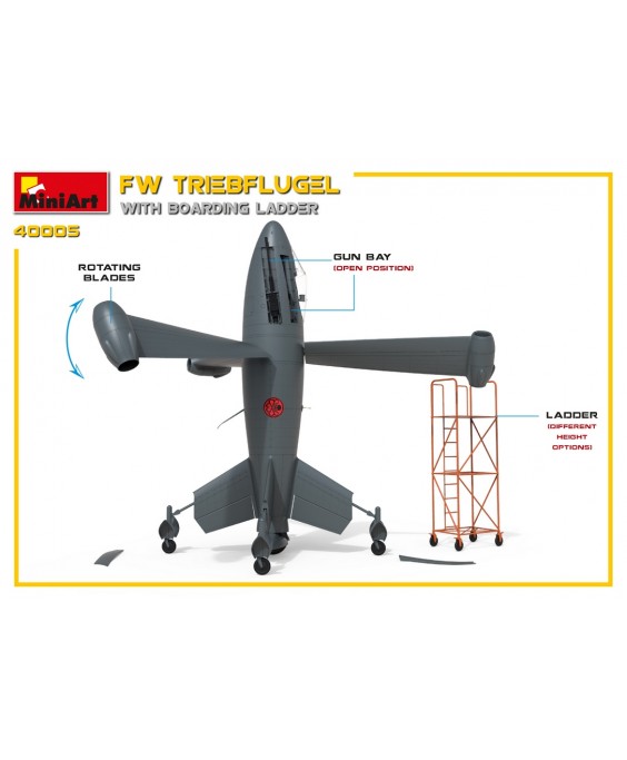 MiniArt modelis Focke Wulf Triebflugel with Boarding Ladder 1/35