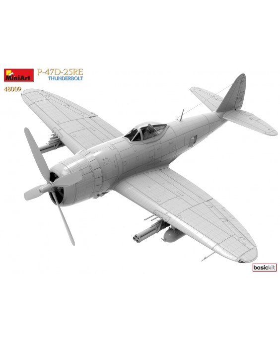 MiniArt modelis P-47D-25RE THUNDERBOLT. BASIC KIT 1/48