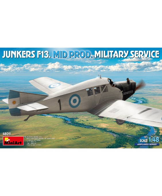 MiniArt JUNKERS F13. MID PROD. MILITARY SERVICE 1/48