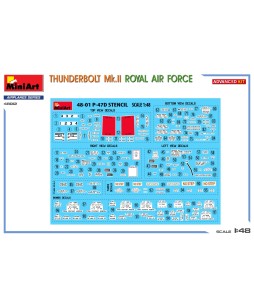 MiniArt modelis THUNDERBOLT Mk.II. ROYAL AIR FORCE 1/48