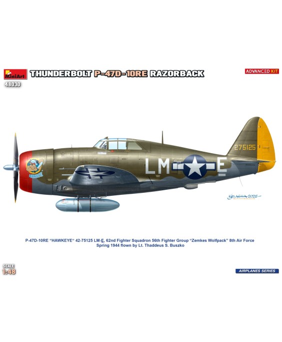 MiniArt P-47D-10RE THUNDERBOLT. ADVANCED KIT 1/48