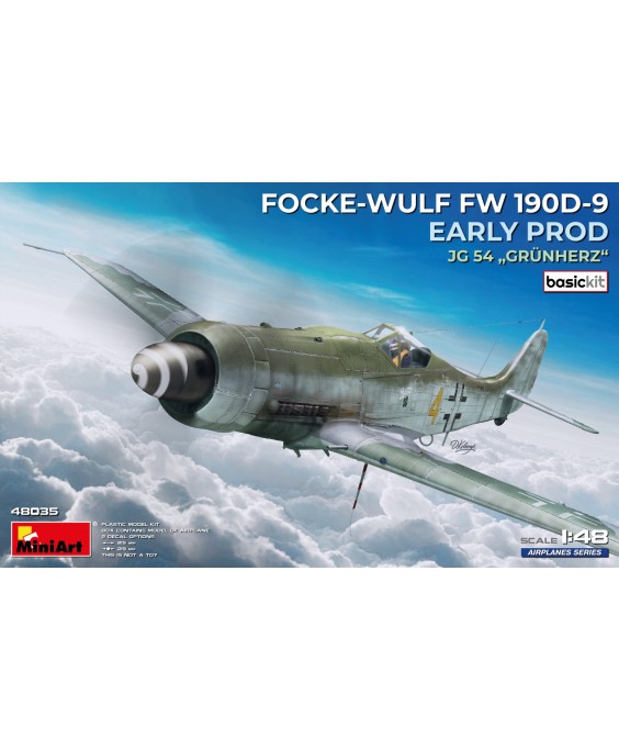 MiniArt FOCKE-WULF FW 190D-9 EARLY PROD. JG 54 „Grünherz“ BASIC KIT. 1/48