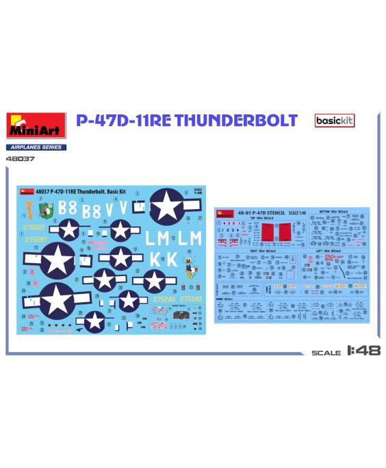 MiniArt P-47D-11RE Thunderbolt. Basic Kit 1/48