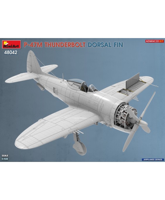 MiniArt P-47M THUNDERBOLT. DORSAL FIN. ADVANCED KIT 1/48