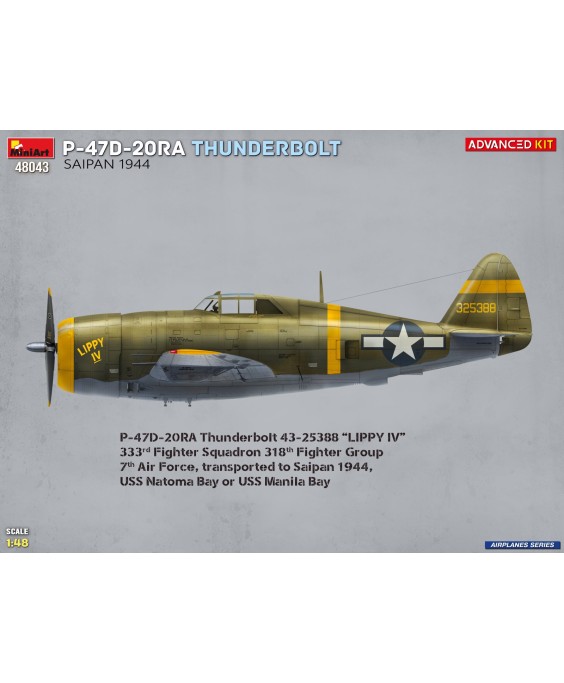 MiniArt P-47D-20RA THUNDERBOLT. SAIPAN, 1944 1/48
