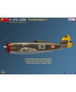 MiniArt P-47D-22RE THUNDERBOLT. FRENCH SERVICE. BASIC KIT 1/48