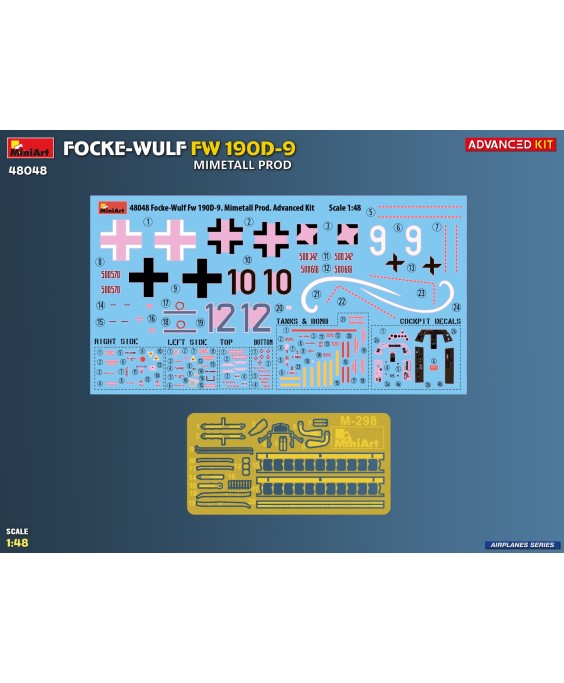 MiniArt FOCKE-WULF FW 190D-9. MIMETALL PROD. ADVANCED KIT 1/48