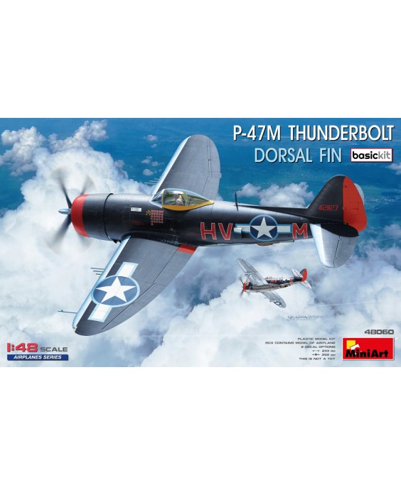 MiniArt P-47M THUNDERBOLT. DORSAL FIN. BASIC KIT 1/48