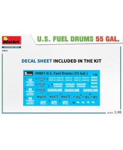 MiniArt  U.S. FUEL DRUMS 55 GAL. 1/48