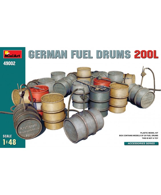 MiniArt GERMAN FUEL DRUMS 200L 1/48