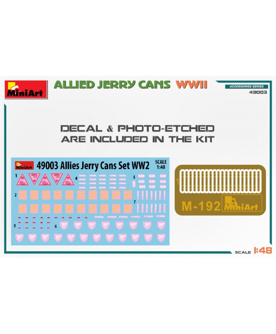 MiniArt ALLIED JERRY CANS WW2 1/48